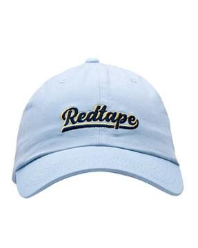 men typographic print baseball cap