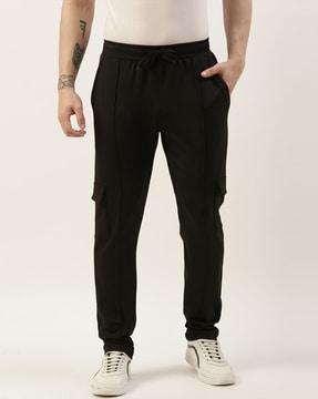 men typographic print cargo joggers