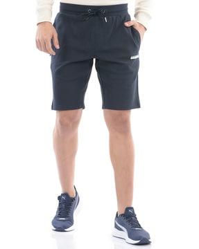 men typographic print regular fit city shorts