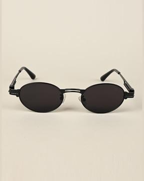men uv-protected oval sunglasses-b80580