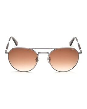 men uv-protected oval sunglasses-splf14k55509ysg