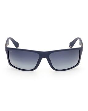 men uv-protected rectangular sunglasses - we0293 63 91v