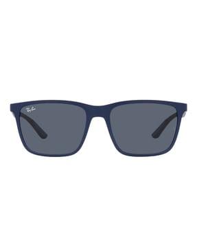 men uv-protected rectangular sunglasses-0rb4385