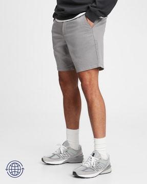 men vintage city shorts with drawstring waist