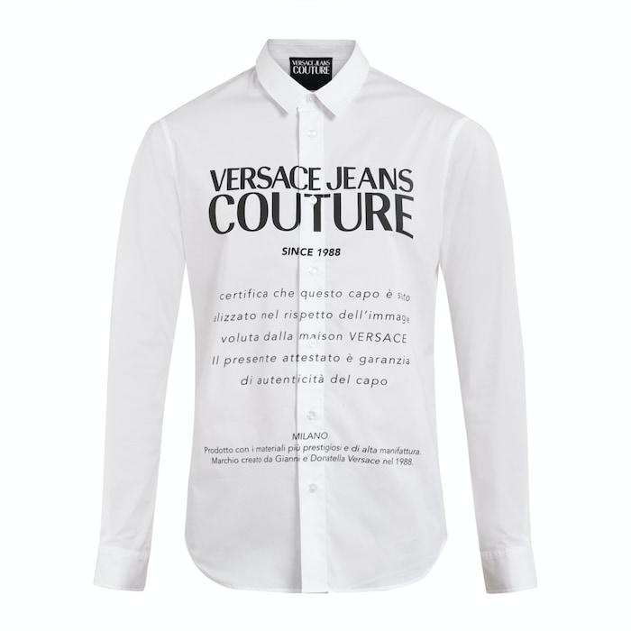 men white big guarantee print shirt