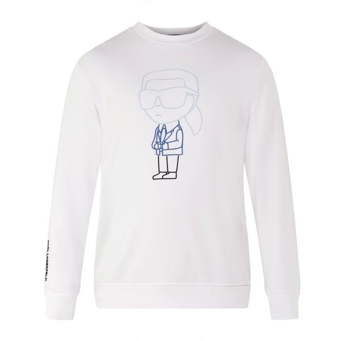 men white big ombre karl doll sweatshirt