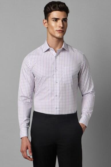 men white classic fit check full sleeves formal shirt