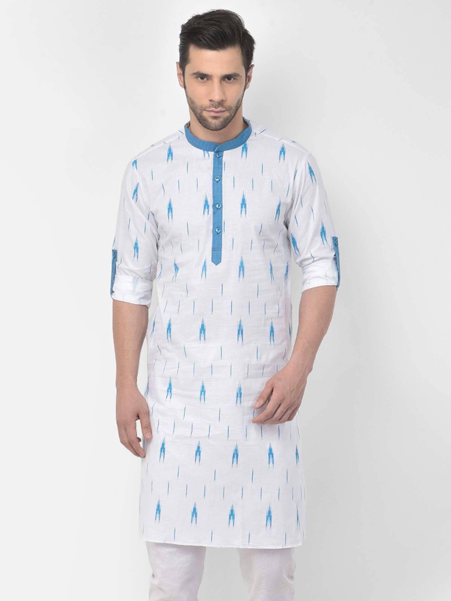 men white cotton kurta