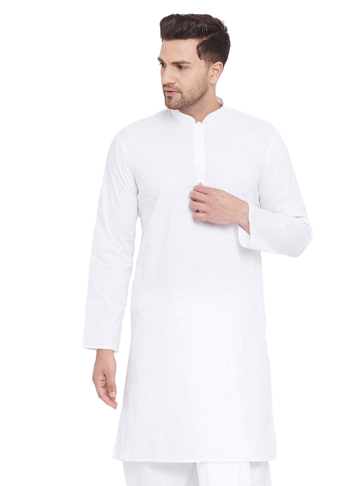 men white cotton kurta