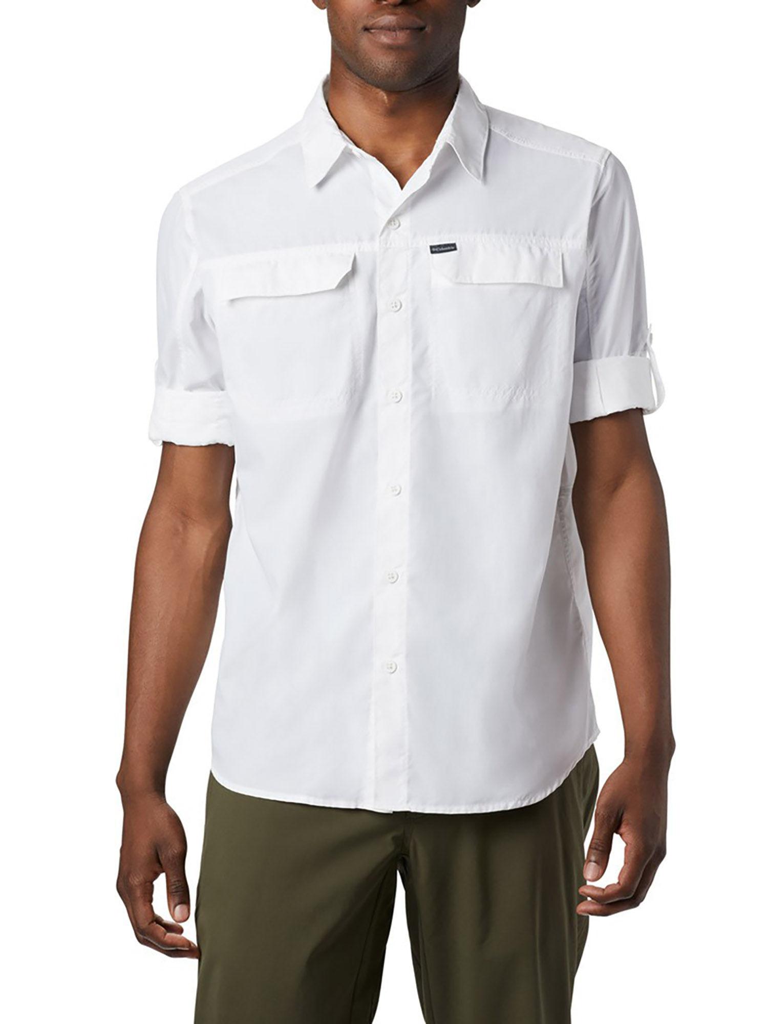 men white full sleeve silver ridge2.0 long sleeve shirt