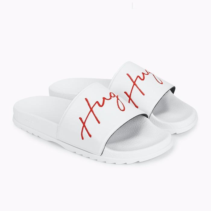 men white hugo branding sliders