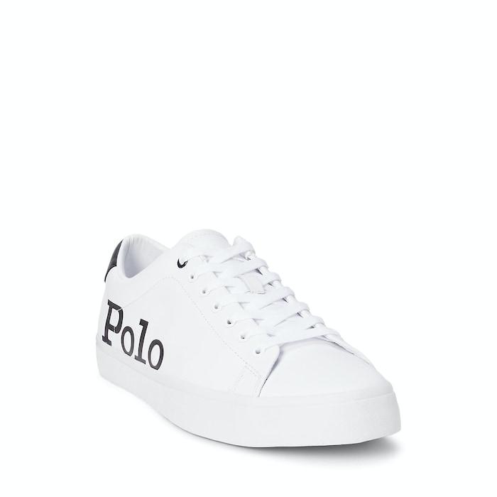 men white longwood logo leather sneaker