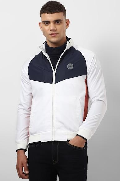 men white patterned casual jacket