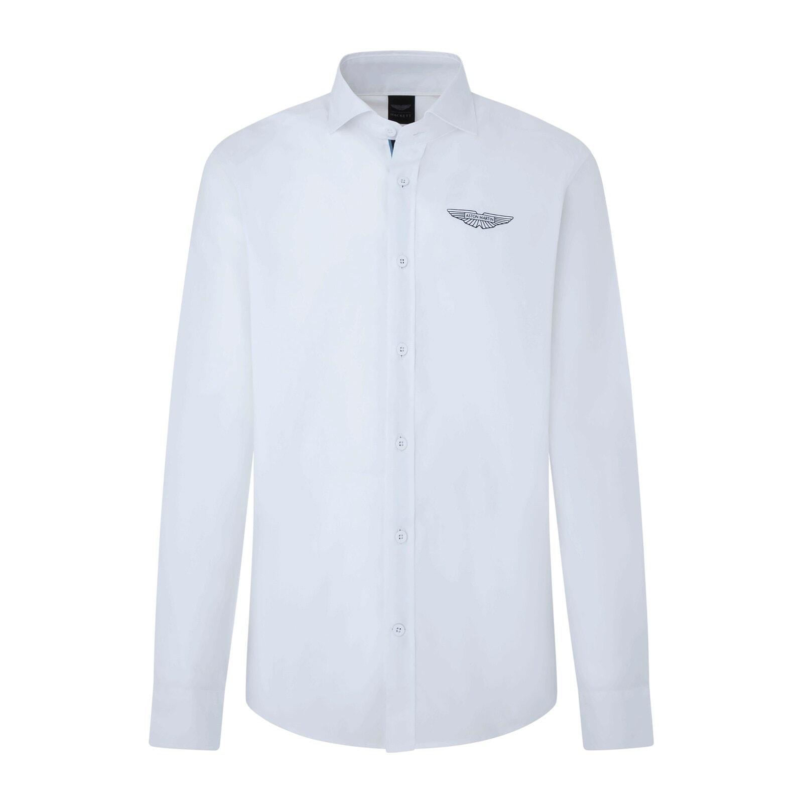 men white plain amr logo shirt