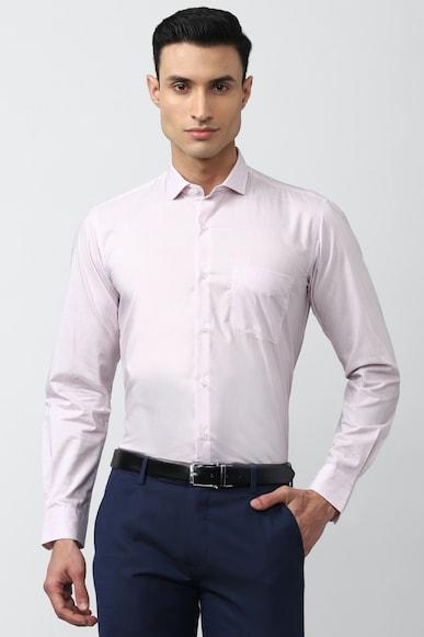 men white regular fit formal full sleeves formal shirt