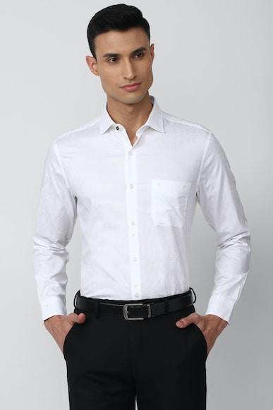 men white regular fit formal shirts