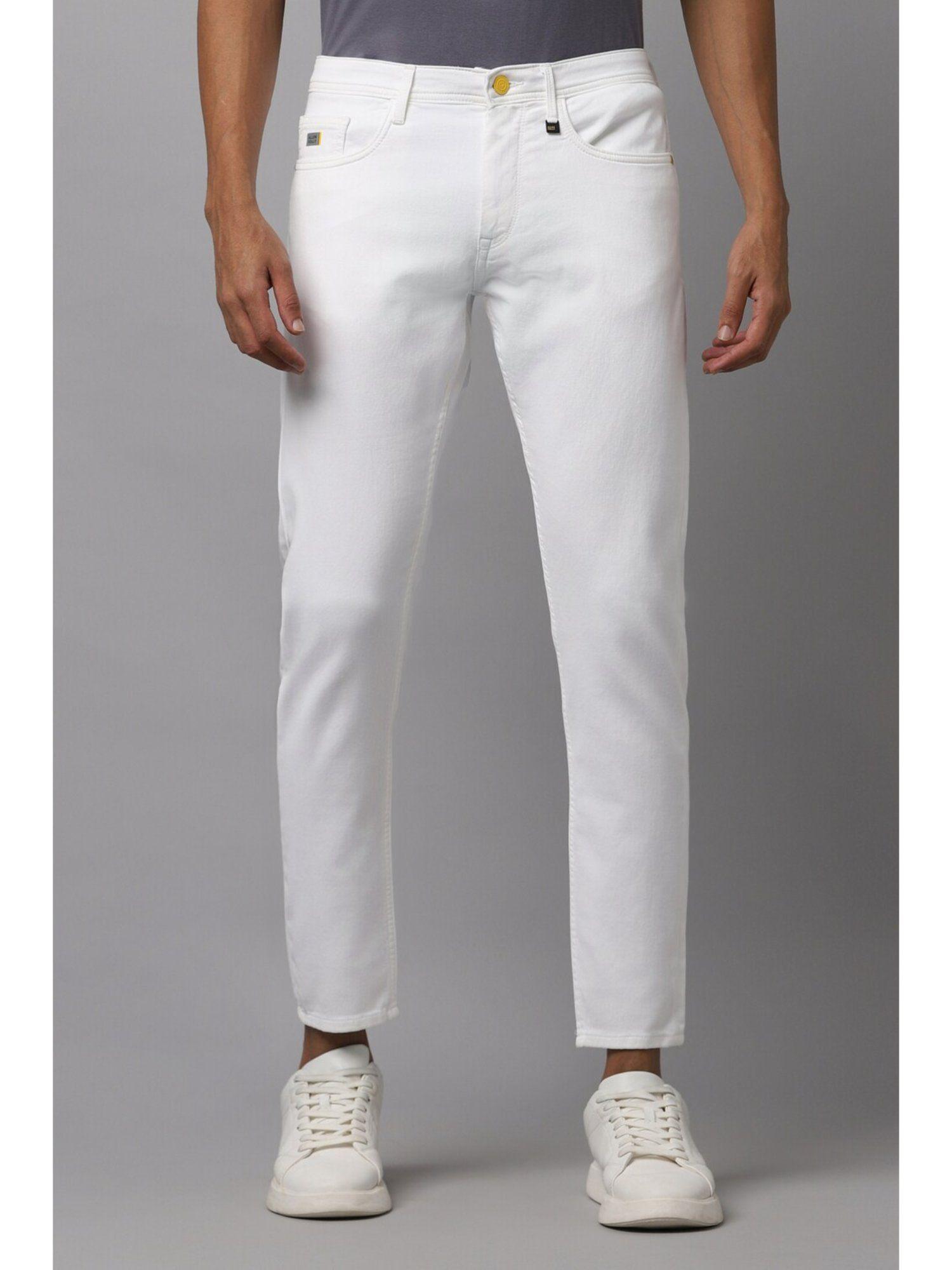 men white slim fit dark wash jeans