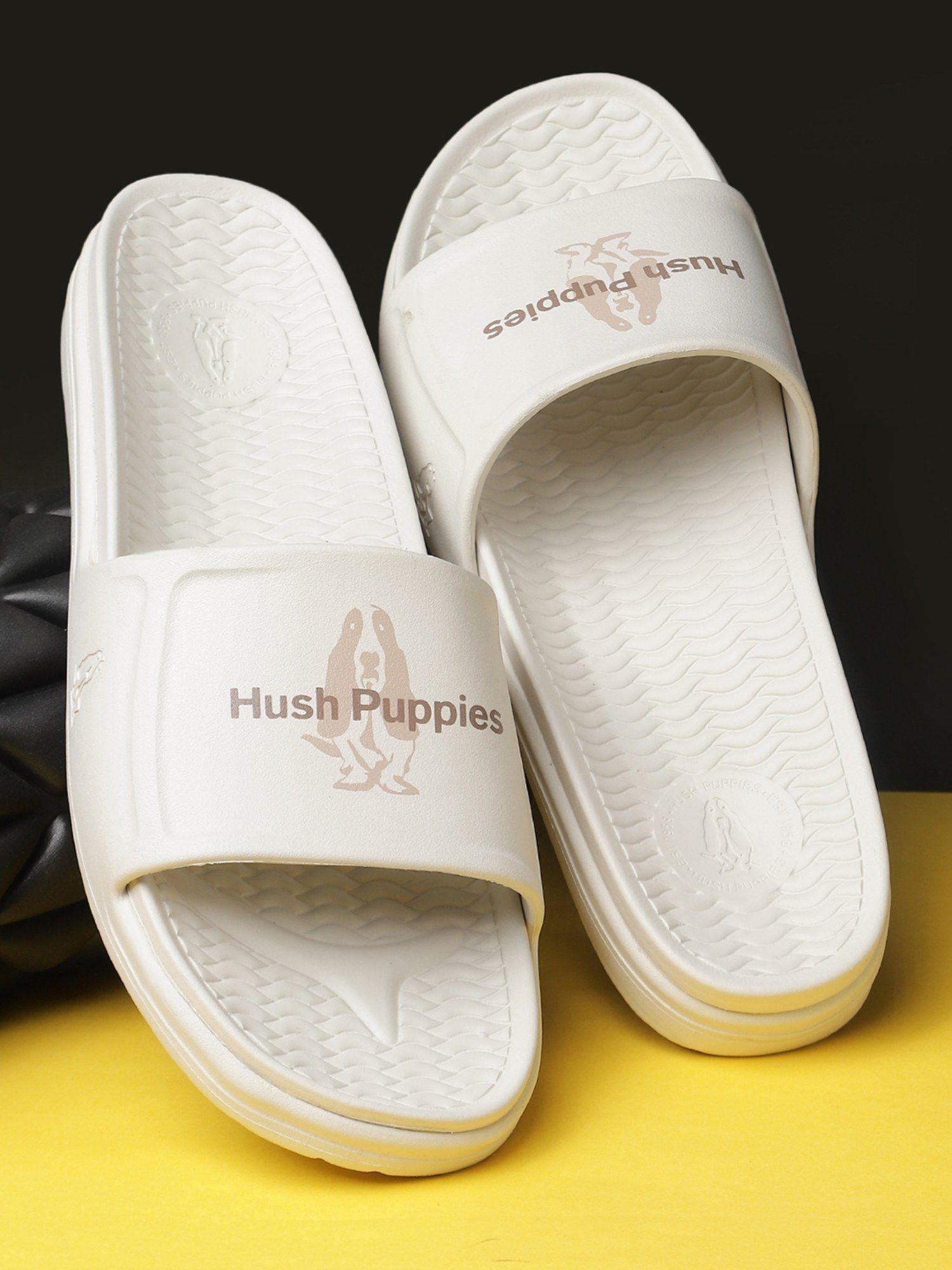 men white slip-on sliders