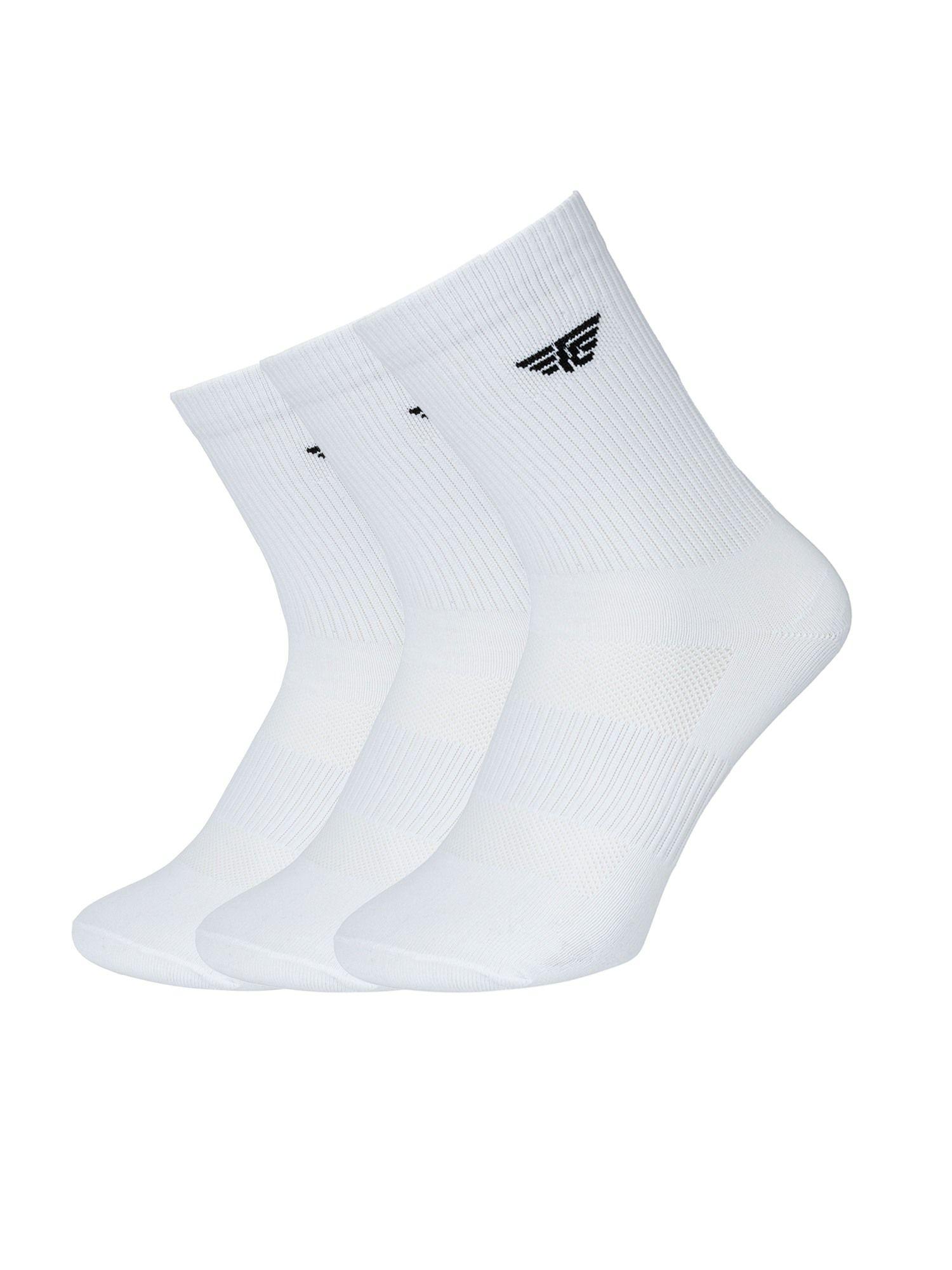 men white solid above ankle socks (pack of 3)