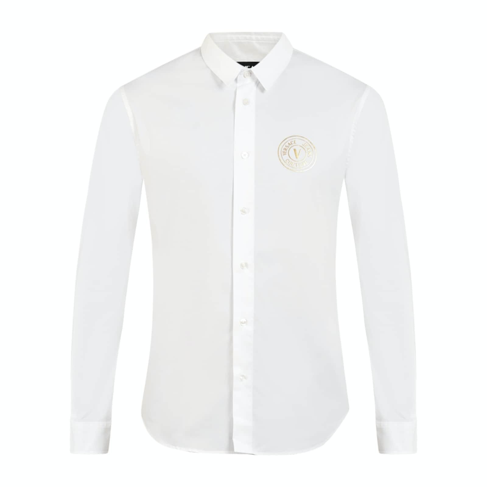 men white solid long sleeve formal shirts