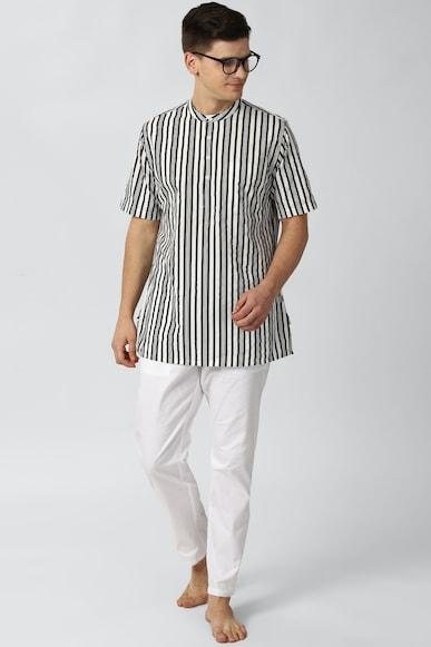 men white stripe casual kurta