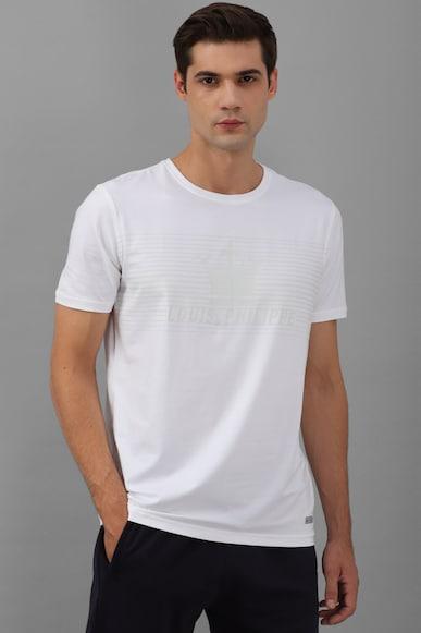 men white stripe crew neck t-shirt