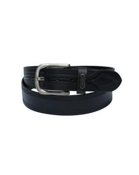 men wide belt with buckle closure