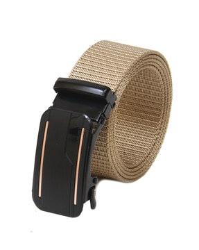 men wide belt with buckle closure