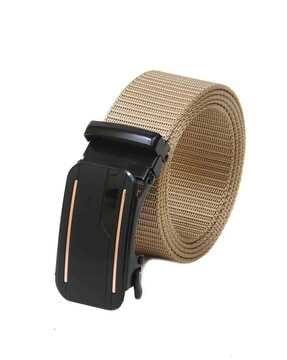 men wide belt with buckle closure