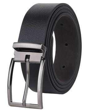 men wide belt with tang buckle closure