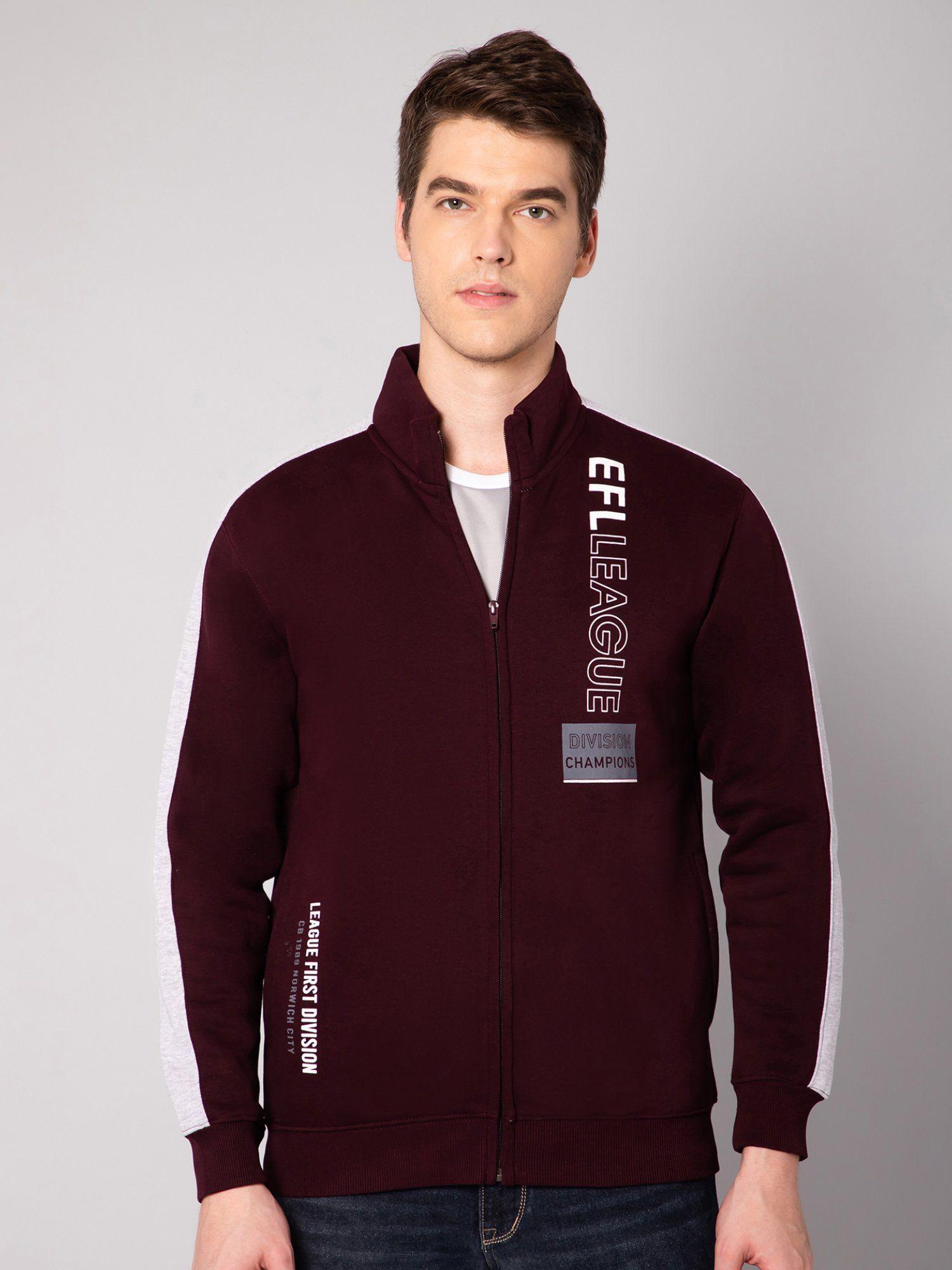 men wine sweatshirt