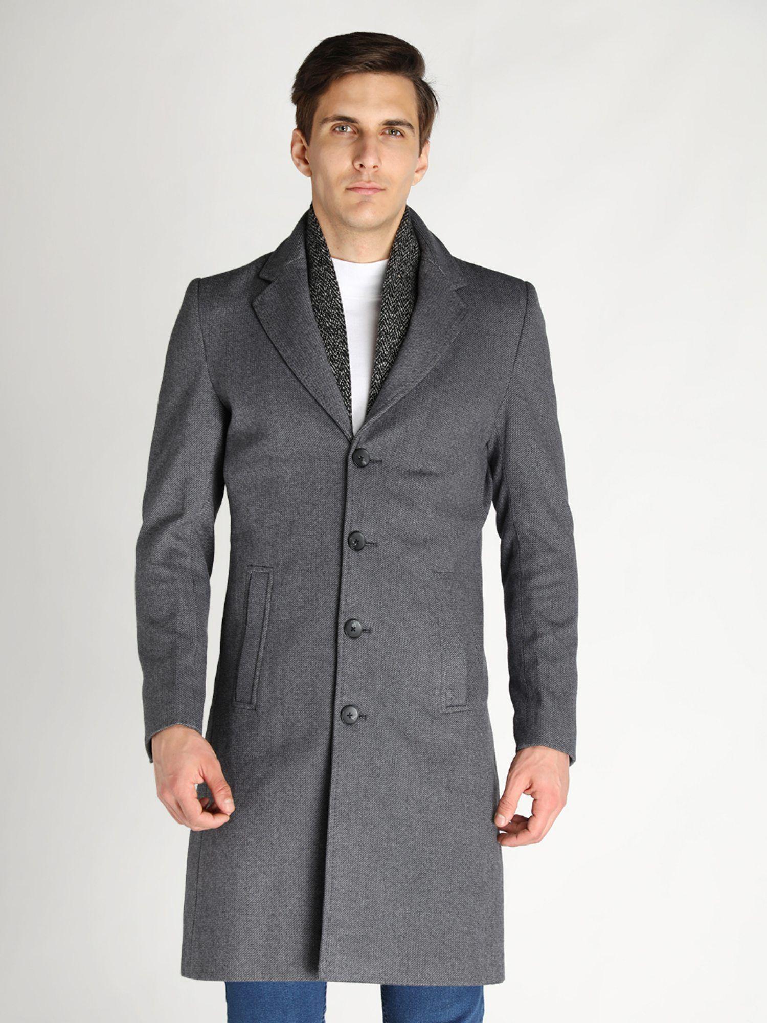 men winter wear casual long coat