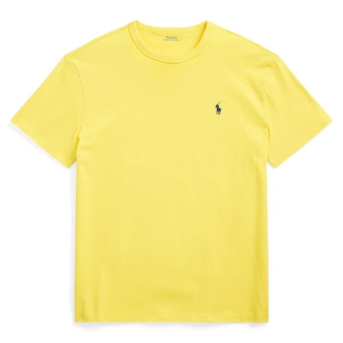 men yellow classic fit heavyweight jersey t-shirt