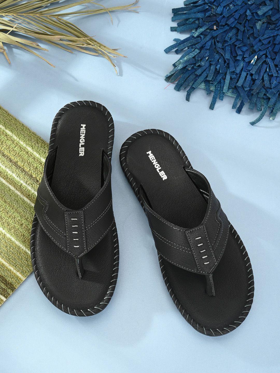 mengler men black comfort sandals