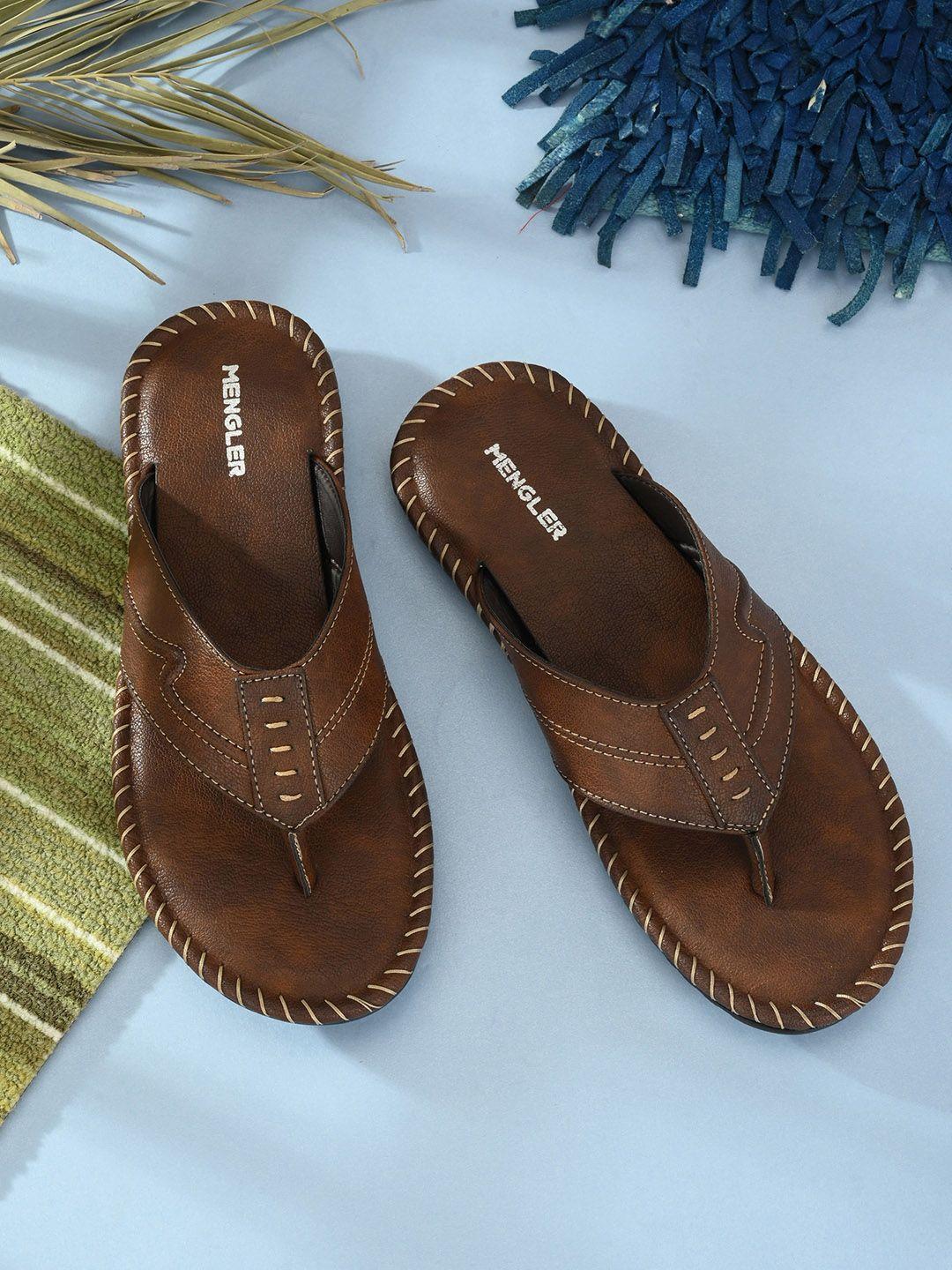 mengler men brown comfort sandals