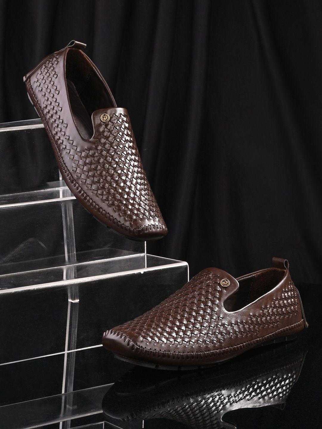 mengler men slip on hand woven  loafers