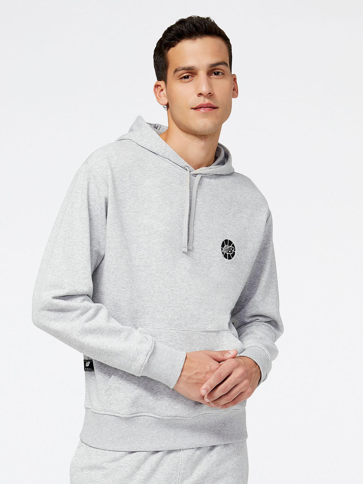 mens athletic grey hoodie