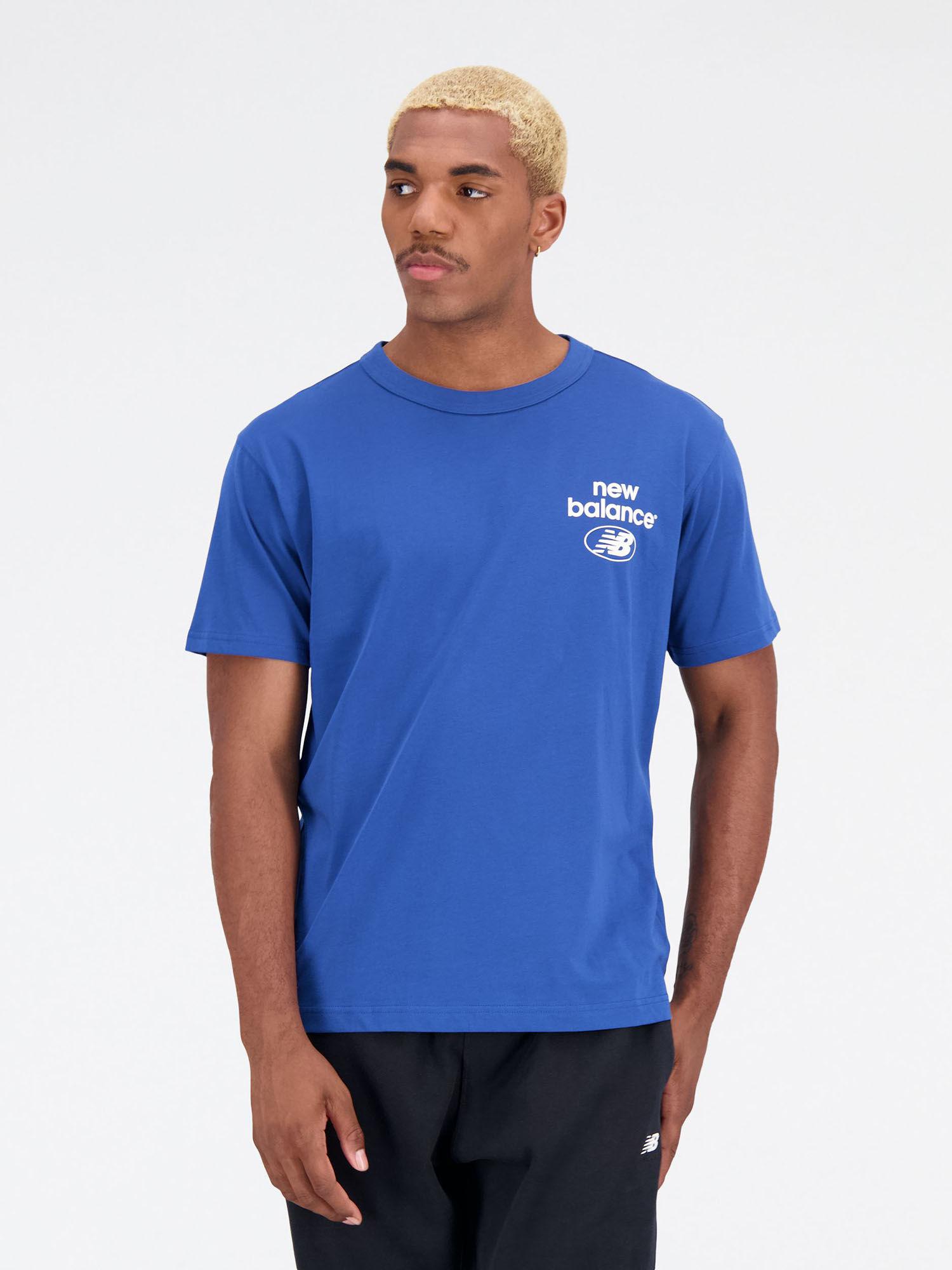 mens atlantic blue round neck t-shirt