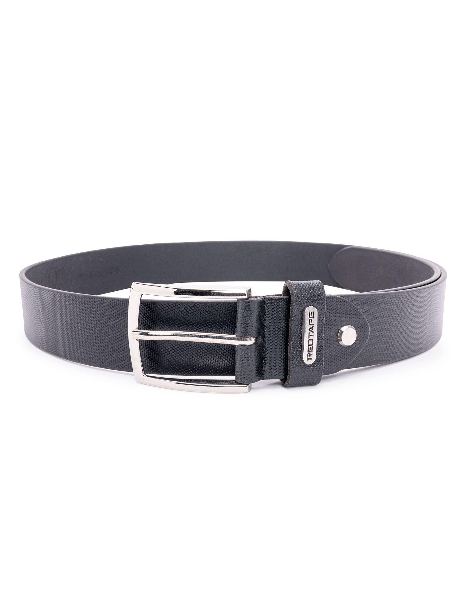 mens black leather formal belt