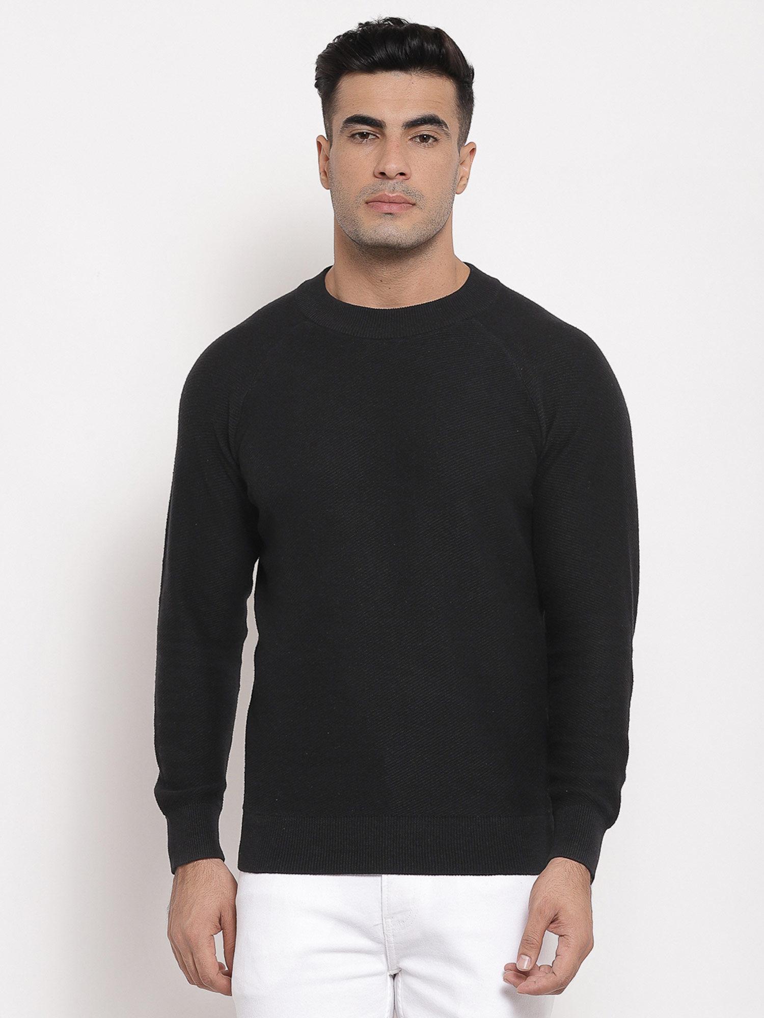 mens black sweater