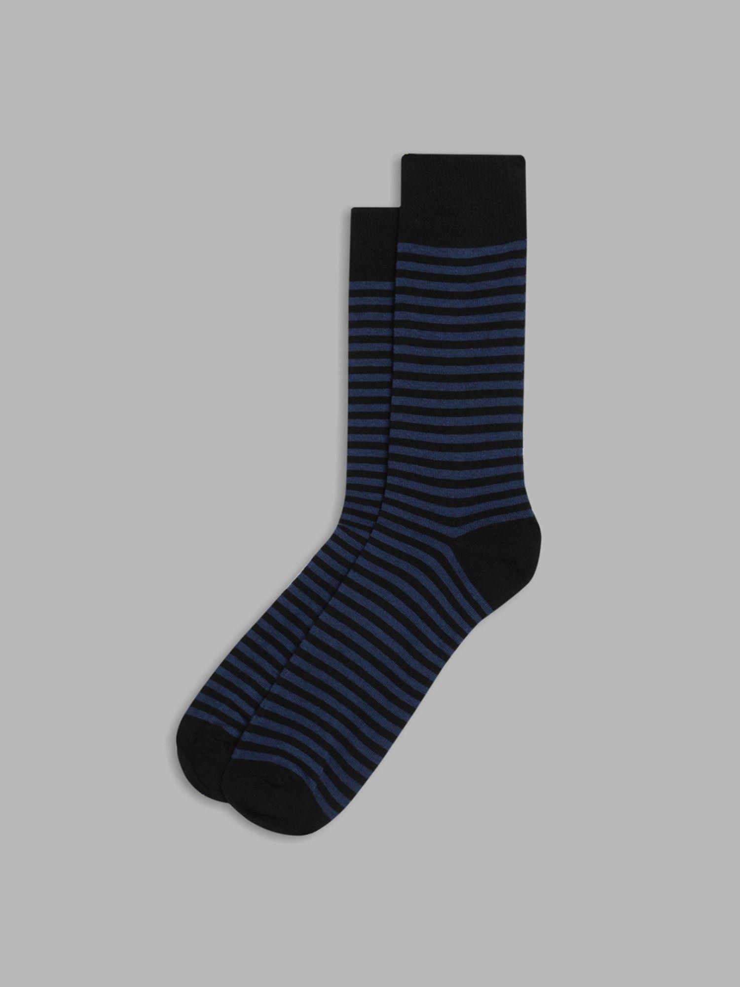mens blue stripes socks