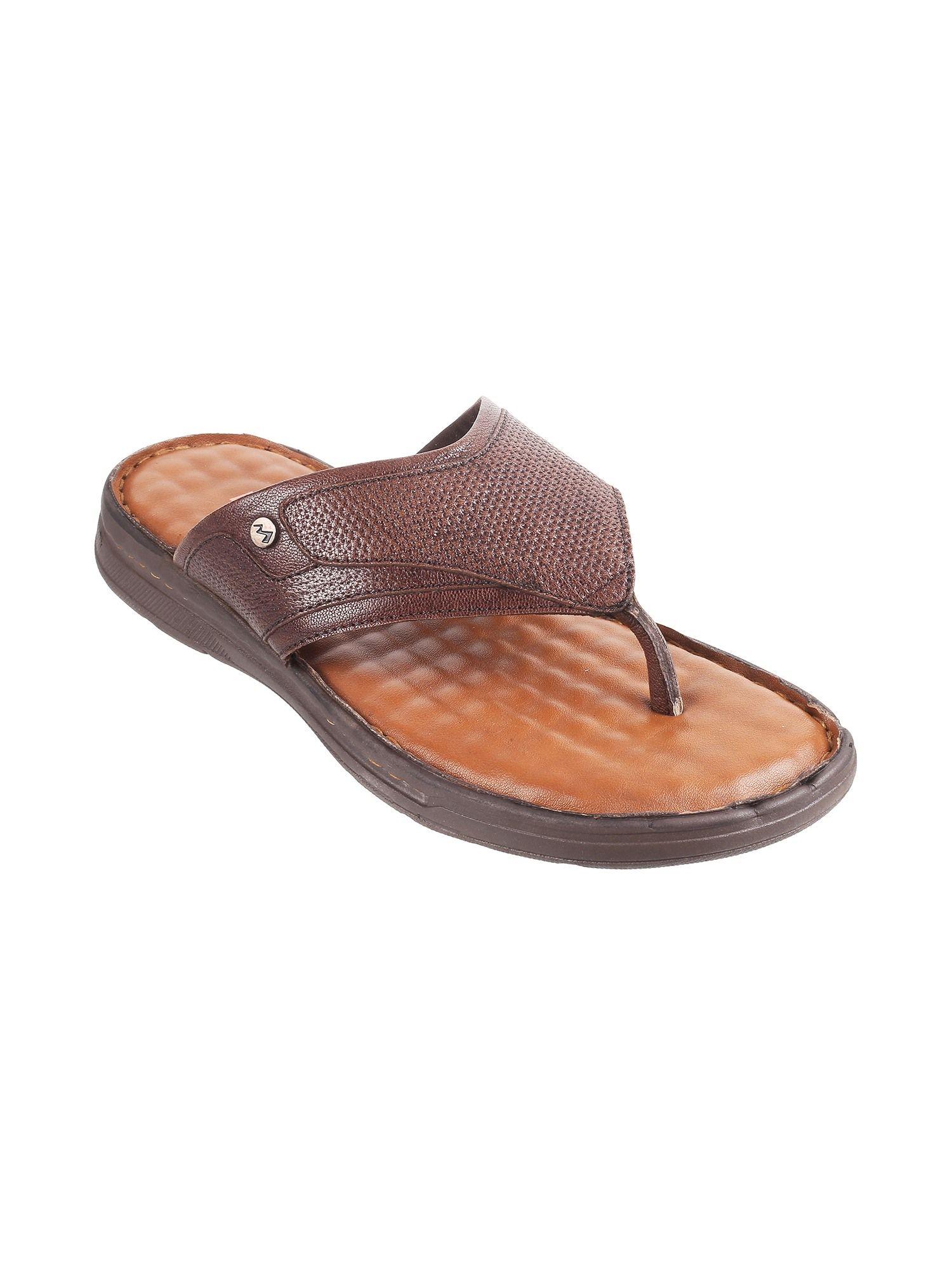 mens brown flat chappalsmetro men brown leather sandals
