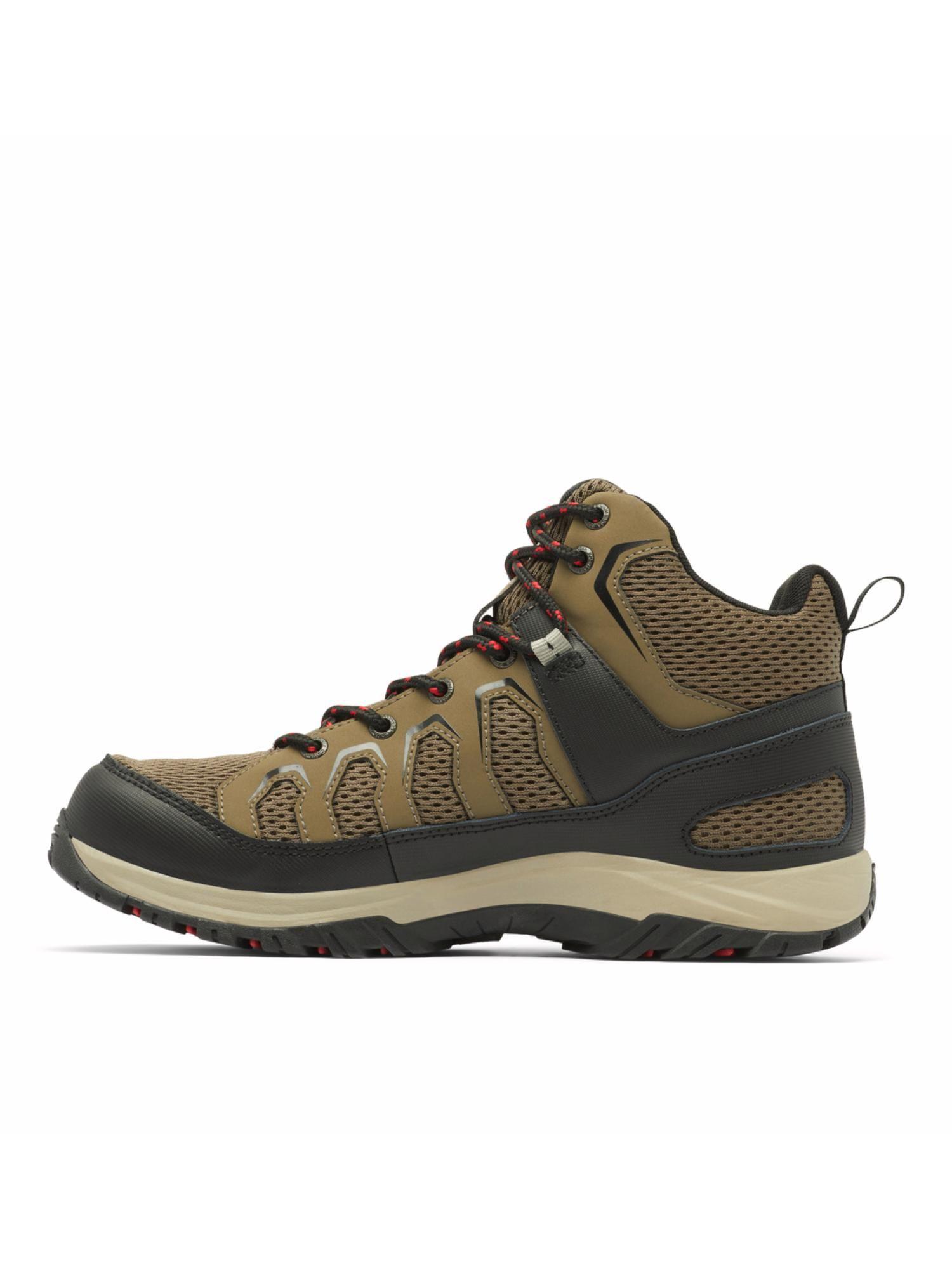 mens brown granite trail mid waterproof hiking & trek shoe