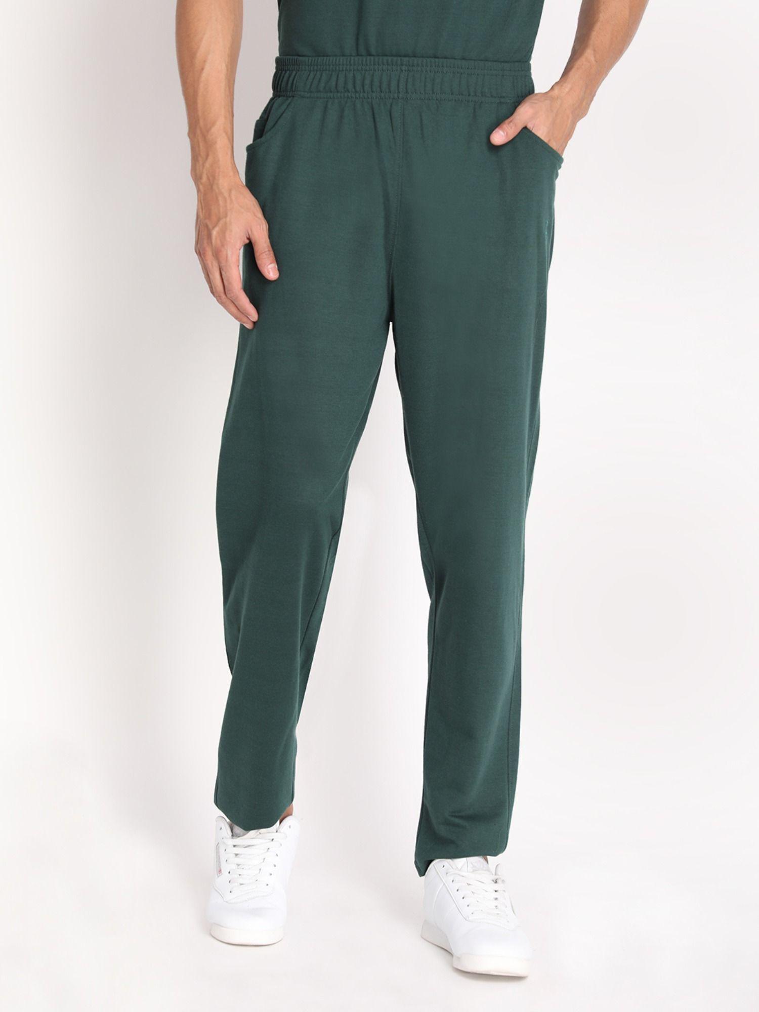 mens cotton comfort fit green lower