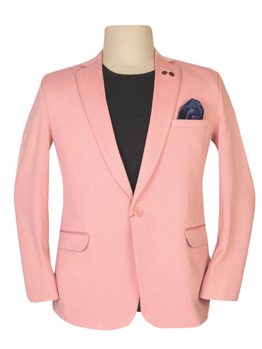 mens formal pink blazer - ekm