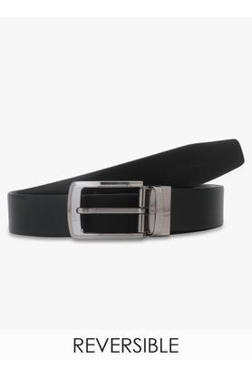 mens formal reversible belt - black