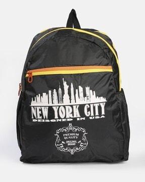 mens graphic print backpack