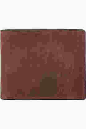 mens leather casual wallet - brown