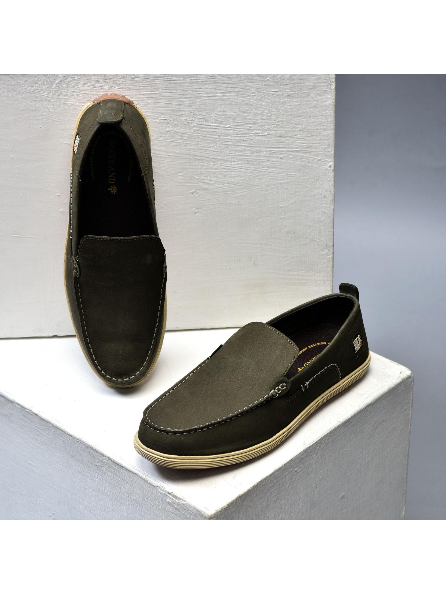 mens-olive-casual-loafers