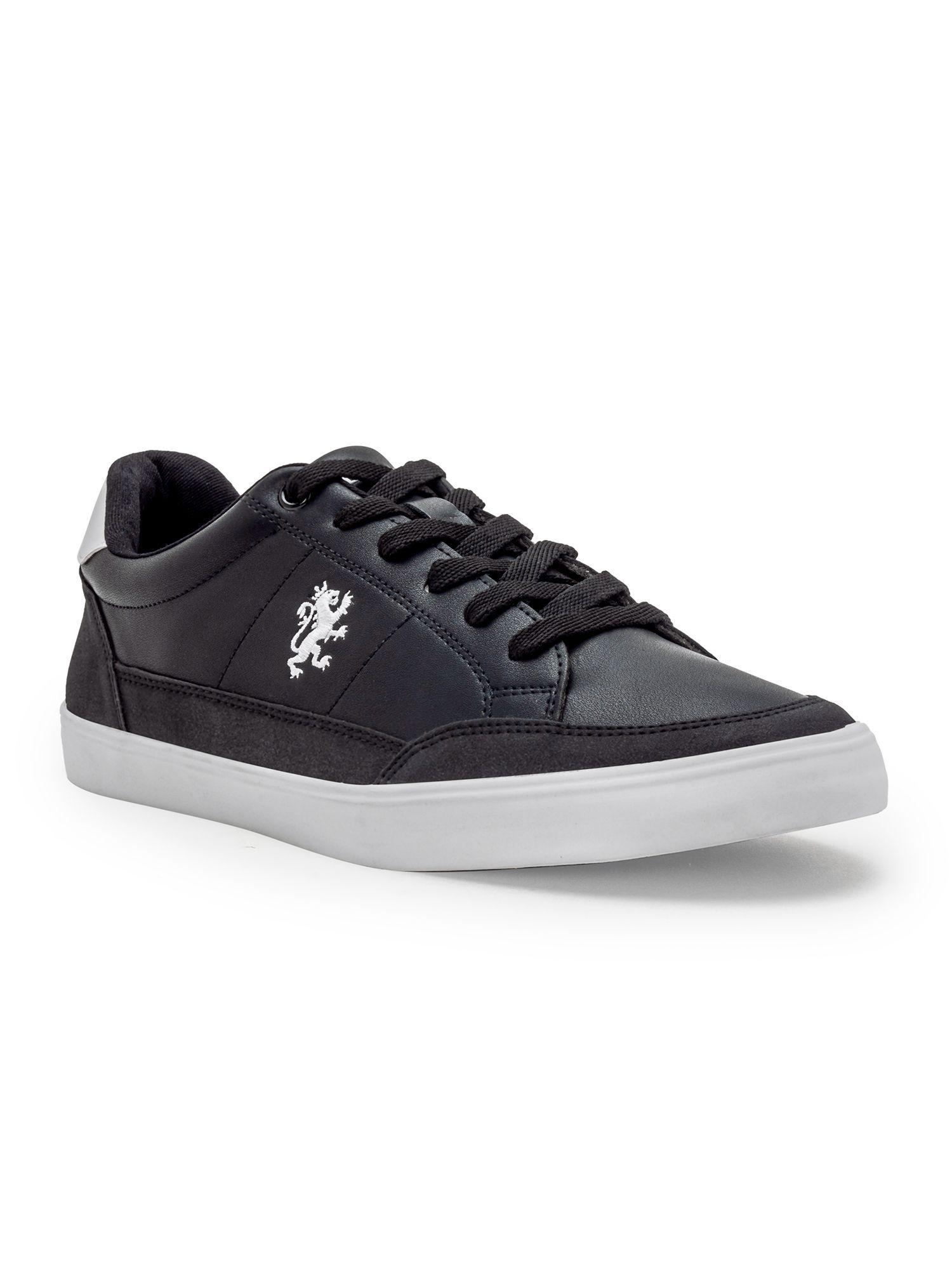 mens-solid-black-white-sneakers